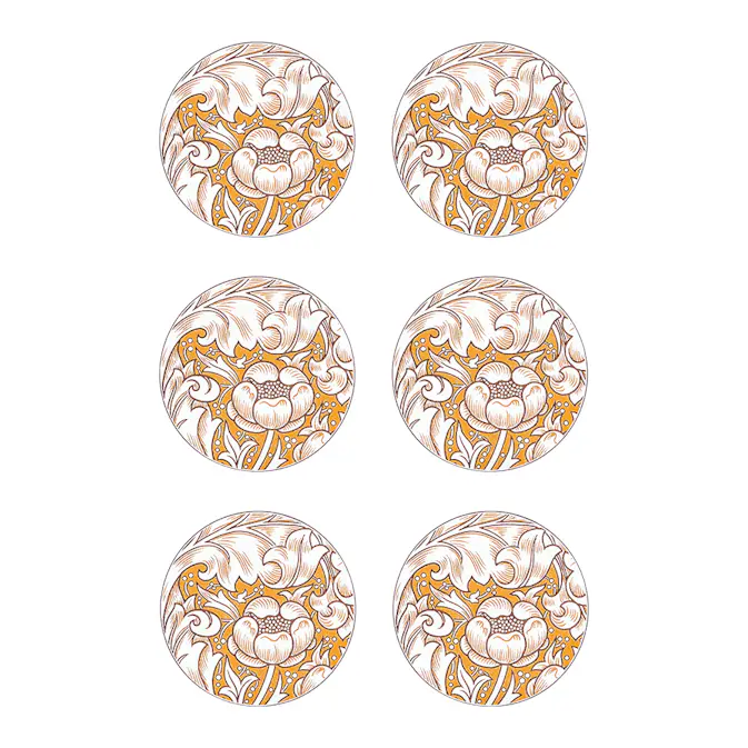 Glasunderlägg Åry Trays Bachelors Button