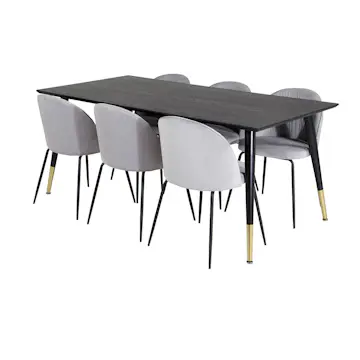 Matgrupp Venture Home Disa med 6 Wrigley Stolar