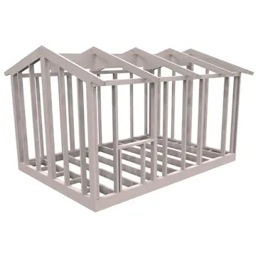 Friggebodsstomme Byggstommar 16 grader 4500x3190 mm Färdiga Sektioner