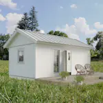 Attefallshus Vibostugan Njuta 25-1 24,3 m² Trähus med Sadeltak