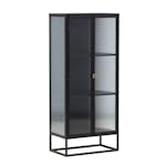 Vitrinskåp Venture Home Garis Svart Stål 160cm