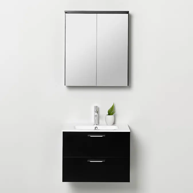 Möbelpaket Westerbergs Afton 600 med Spegelskåp Svart