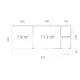Stuga Palmako Andrea 24,2 m² Slide Plus (inv. 15,2+7,9 m²)