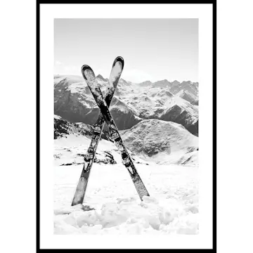 Poster Gallerix Crossed Skis