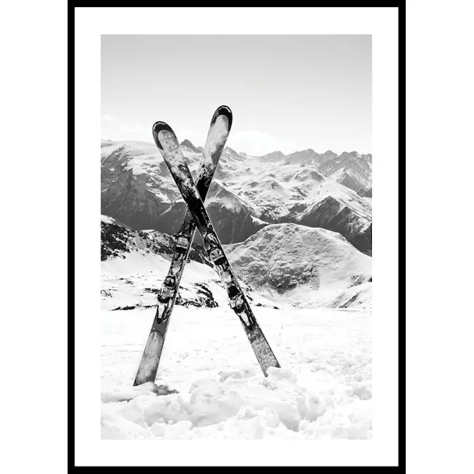 Poster Gallerix Crossed Skis