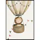 Poster Gallerix Lion In Hot Air Balloon