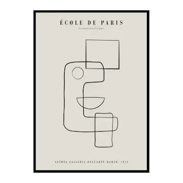 Poster Gallerix Picasso Cubisme Et Lignes