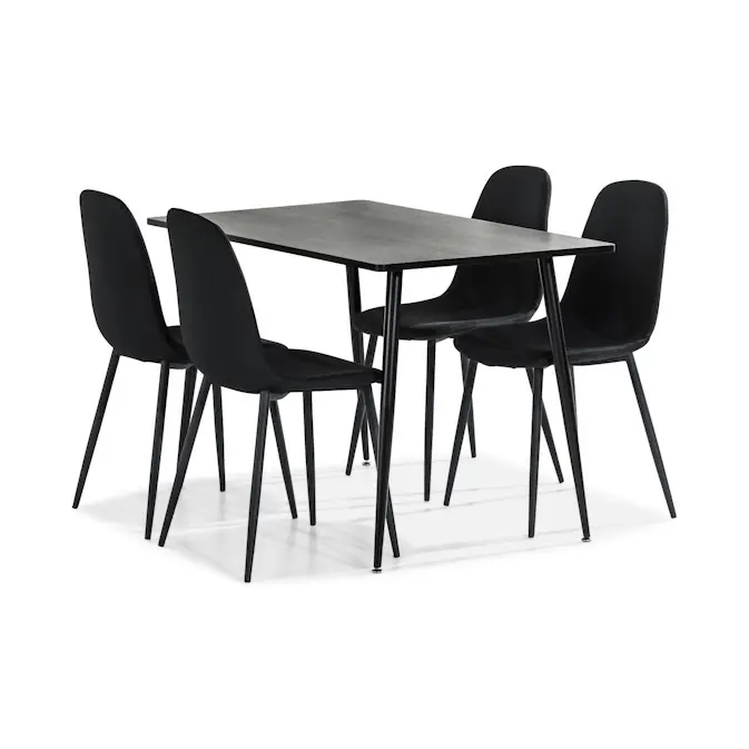 Matgrupp Basic Home Marcelen 120 cm med 4 Nibe Matstol