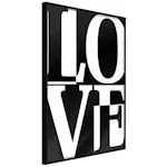 Poster Artgeist Affisch Black and White Love