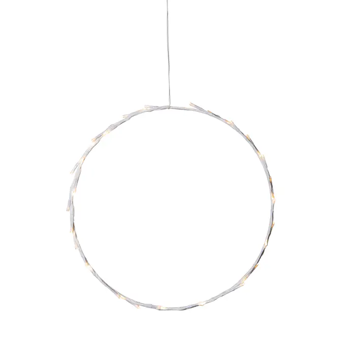 Hängande Dekoration Star Trading Crispy Krans LED