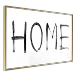 Poster Artgeist Affisch Black Home