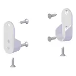 Klädstångsfäste Lundbergs Vägg Wide 2-Pack