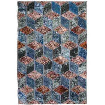 Persisk Patchworkmatta D-sign Handknuten 750637