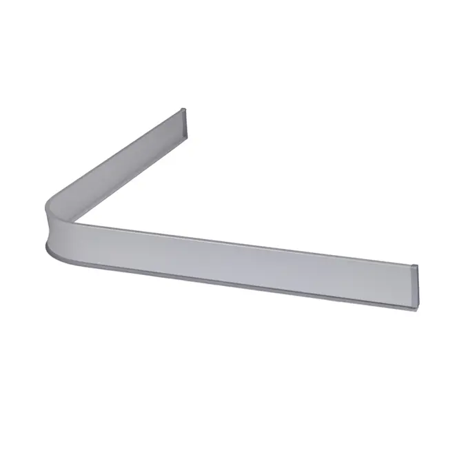 Duschsarg Leijma Stabil L-Form Silver