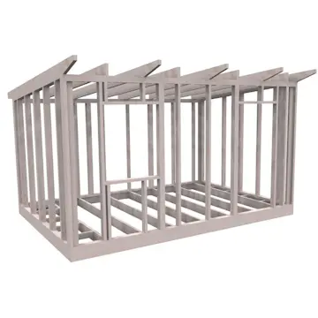 Friggebodsstomme Byggstommar 6 grader 4500x3190 mm Färdiga Sektioner