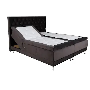 Ställbar Kontinentalsäng Venture Home Vickleby 180x200 Sammet med Sänggavel Föra 180
