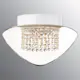 Vägg-/Taklampa Ifö Electric Edenryd Crystal Vit IP44 Rak