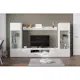 TV-Möbelset In Living Mellon Vit TV-Bänk & Hyllor 260cm