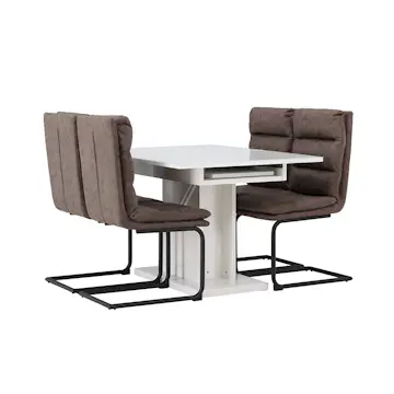 Matgrupp Venture Home Pluto med 4 Zizo Stolar