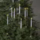 Julgransbelysning Star Trading Flamme i Vit med 8 Ljus