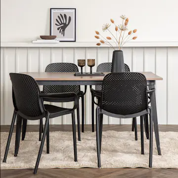 Matgrupp Venture Home Tempe med 4 Baltimore Stolar