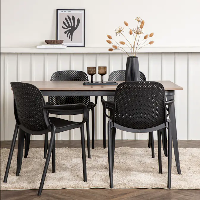 Matgrupp Venture Home Tempe med 4 Baltimore Stolar