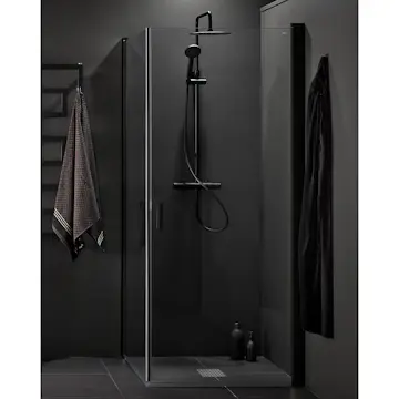 Duschhörn Hafa Igloo Pro Corner Klarglas Svart