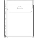 Bälgficka KEBA 25 mm Expanderbar med Klaff, 0,16 mm 5-p