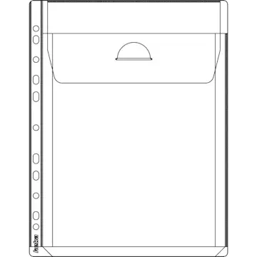 Bälgficka KEBA 25 mm Expanderbar med Klaff, 0,16 mm 5-p