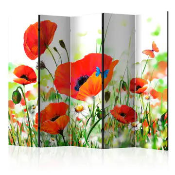 Rumsavdelare Skärmvägg Arkiio Country Poppies II 225x172 cm