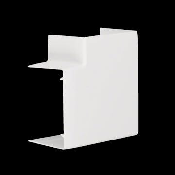 L-Vinkel till Matarkanal Hager Flexibel LF/LFH 60 x 90 mm Halogenfri Vit RAL 9016