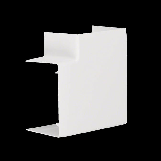L-Vinkel till Matarkanal Hager Flexibel LF/LFH 60 x 90 mm Halogenfri Vit RAL 9016