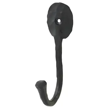 Klädkrok Millers Singel Smide Svart 150 mm