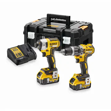 Kombikit DeWalt DCK266P2T 18V XR DCD796 2x5 Ah
