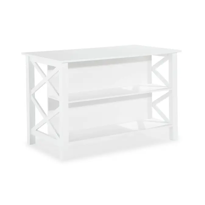 Köksö In Living Milla Vit MDF 135x80x90 cm Fristående med Förvaring