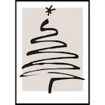 Poster Gallerix Christmas Tree Line Art