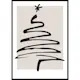 Poster Gallerix Christmas Tree Line Art
