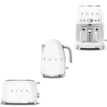 Frukostpaket Smeg Lilla Brödrost, Vattenkokare & Kaffebryggare