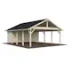 Carport Palmako Robert 40,6 m2 med Förråd