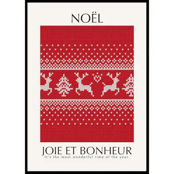 Poster Gallerix Noel Red No1
