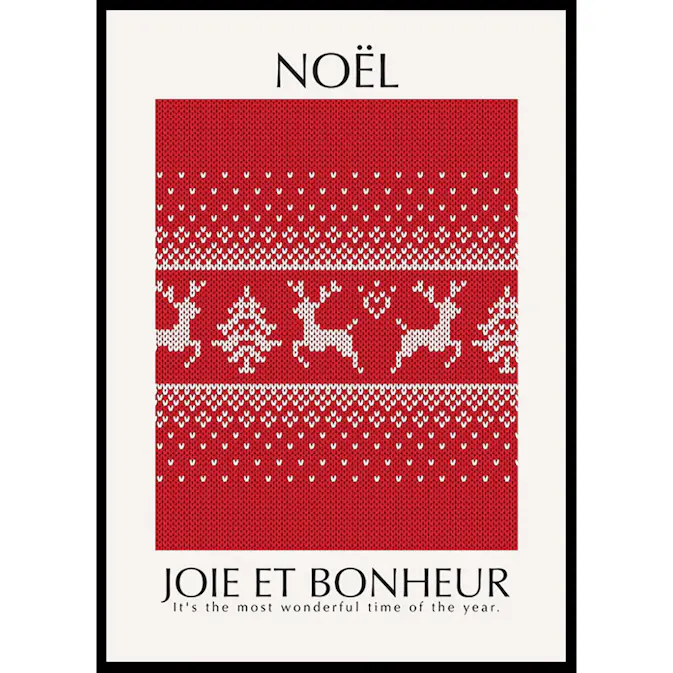 Poster Gallerix Noel Red No1