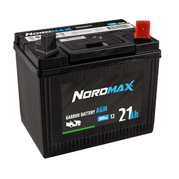 Batteri Nordmax Trädgård 12V 21Ah 300A U1R