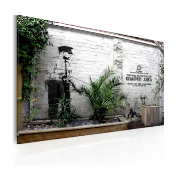 Tavla Arkiio Graffiti Area Banksy 60x40