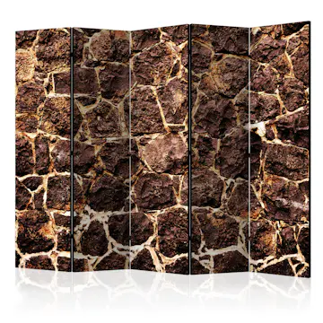 Rumsavdelare Skärmvägg Arkiio Brown Cave II 225x172 cm