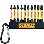 Torxbits DeWalt DT7275-QZ 50 mm FLEXTORQ-bits 10-Delars Med Nyckelring