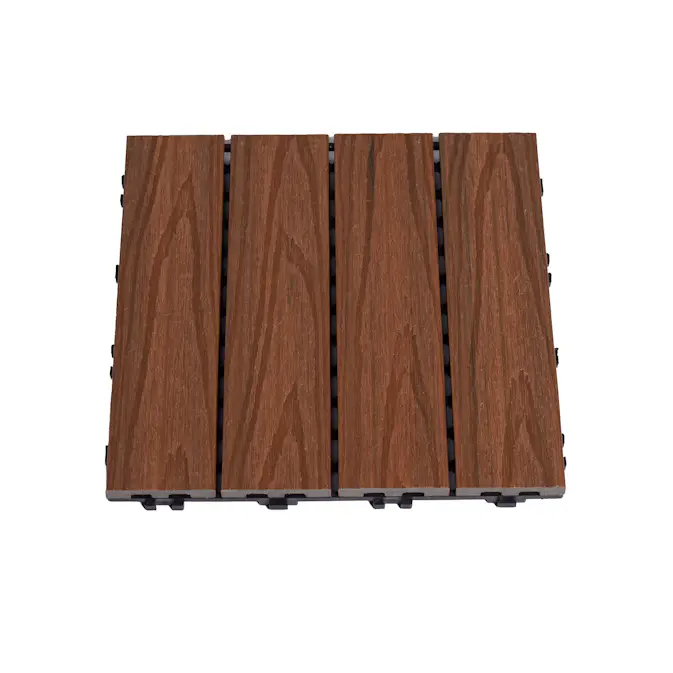 Terrassplatta Hortus Komposit 30X30 cm Teak 4-Pack