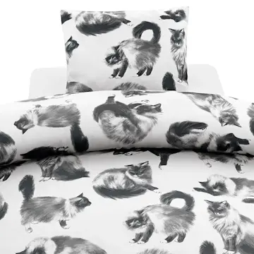 Påslakanset Borganäs of Sweden Julis Grå Enkelsäng