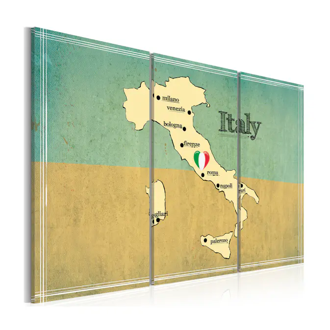 Tavla Arkiio Hjärtat Av Italien Triptyk