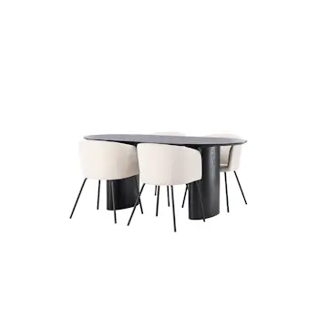 Matgrupp Venture Home Isolde med 4 st Berit stolar