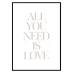 Poster Gallerix All You Need Is Love